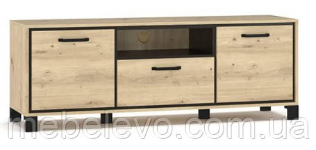 Тумба під телевізор Велс ТВ2Д1Ш 578х1536х412мм дуб артісан + венге   Меблі-Сервіс, фото 1