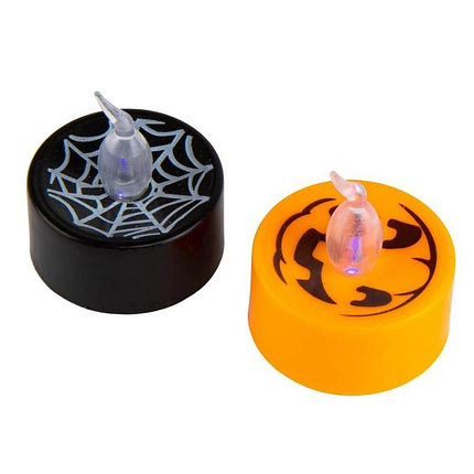 Свічка світлодіодна Halloween LED | Гарбуз Павутина, фото 3
