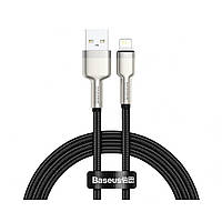 Кабель usb Baseus (CALJK-A) Cafule Series Metal Data Cable USB to Lightning 2.4A 1m Black