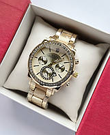 Женские наручные часы Rolex в золотом цвете на металическом браслете CW2365