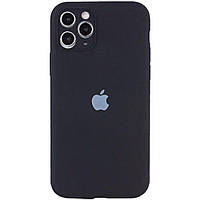 Чехол Silicone Case Full Camera with Frame для iPhone 13 Pro Цвет 18.Black