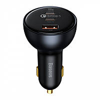 АЗУ Car Charger | 160W | 1U | 2C | C to C Cable (1m) Baseus (TZCCZM-0G) Qualcomm® Quick Charge 5 Gray