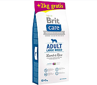 СУХОЙ КОРМ для собак крупных пород BRIT CARE LAMB & RICE 12+2 КГ(14кг)