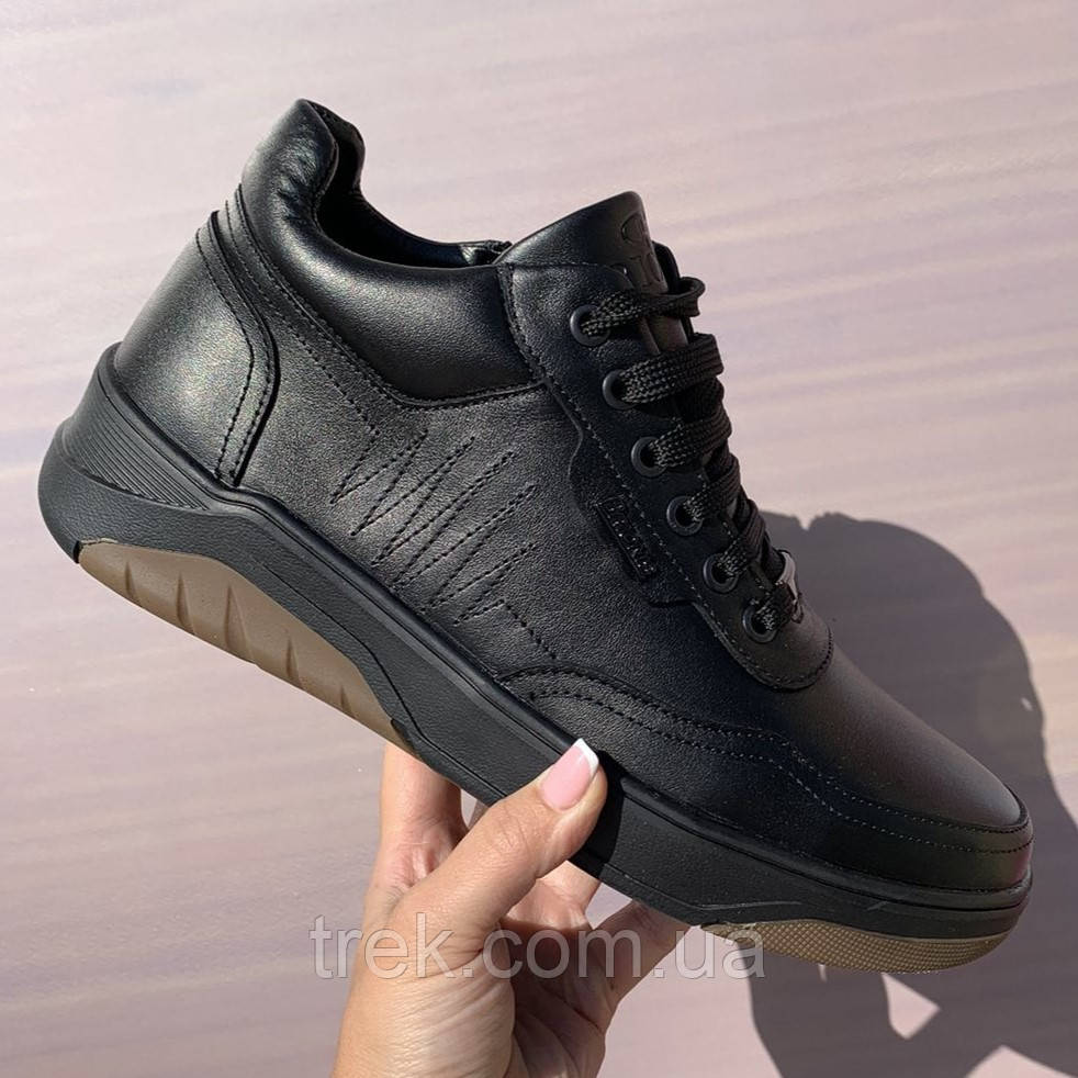 Черевики чоловічі шкіряні зимові чорні /10527/-43р, фото 1