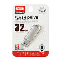 Накопитель USB Flash Drive XO DK03 USB3.0+Type C 32GB Цвет Стальной