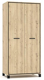 Шафа Велс 2Д 2077х962х557мм дуб артісан + венге   Меблі-Сервіс