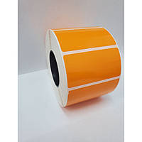 Этикетка Термотрансферная (полуглянец) 58х30 1тыс шт Оrange (оранжевый) для принтера