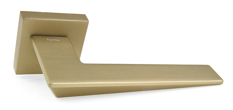 Ручка на квадратній розетці Forme Naxos 215Q латунь перламутрова (Італія)