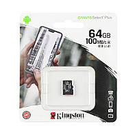 Карта Пам'яті Kingston Canvas Select Plus microSDXC (UHS-1) 64 gb 10 Class Колір Чорний від магазину Buy All