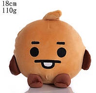 Шуки 18 см печенька мягкая игрушка бтс персонаж bts shooky army плюшевая