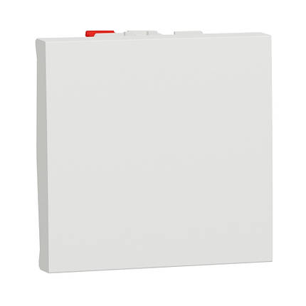 Кнопка Schneider Electric UNICA NEW біла 2-модульна NU320618, фото 1