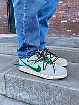 Чоловічі Кросівки Nike SB Dunk Low SE 85 Double Swoosh Grey Green / Найк СБ Данк СЄ 85 Дабл Свуш Низькі Сірі, фото 5