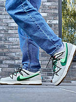 Чоловічі Кросівки Nike SB Dunk Low SE 85 Double Swoosh Grey Green / Найк СБ Данк СЄ 85 Дабл Свуш Низькі Сірі, фото 4