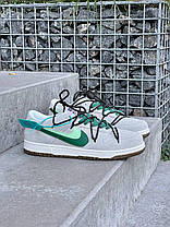 Чоловічі Кросівки Nike SB Dunk Low SE 85 Double Swoosh Grey Green / Найк СБ Данк СЄ 85 Дабл Свуш Низькі Сірі, фото 2