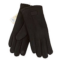 Перчатки женские сенсорные эластичные с мехом Fashion зима размер L черный