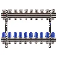 Коллекторный блок с термостатическими клапанами KR.1100-10 1 x10 WAYS