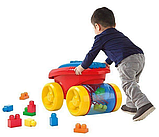Візок сортер Building Wagon Building Set Classic Mega Bloks машинка каталка, фото 3