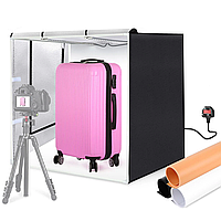 Фотобокс с подсветкой 80x80x80 см, Puluz PU5080EU / Лайтбокс для фотографий / Фотокуб для предметной съемки