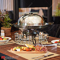 Садж для шашлику Фараон 40см з соусницями та чарками, фото 2