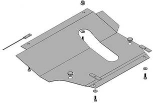 Захист двигуна Nissan Micra K12 (2002-2010) Кольчуга АКПП