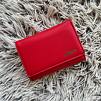 Женский кошелек Balisa кожаный красный маленький, бумажник женский кожа, портмоне женское