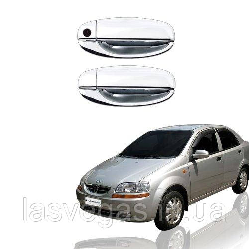 Хром накладки на ручки Chevrolet Aveo T-200 2002-2005