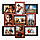 Фотоколаж на стіну 9 фото (дерево) 50*50 см ( рамки для фотографій ) ФР0010, фото 3