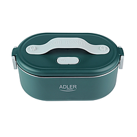 Ланч бокс с подогревом, металлический контейнер Adler AD 4505 Green