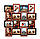 Рамки для 16 фотографій (дерево) 70*70 см ( фото колаж ) ФР0011, фото 4