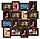 Рамки для 16 фотографій (дерево) 70*70 см ( фото колаж ) ФР0011, фото 5