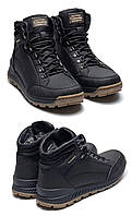 Мужские зимние кожаные ботинки Col Sportwear, мужские кроссовки зимние черные, Мужская зимняя обувь