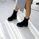 Замшеві жіночі черевики з блискавкою попереду, фото 8