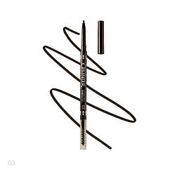 Олівець для брів автоматичний із щіточкою Eye Brow Pencil Christian CH-25 №03 Dark grey