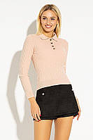 Жіноча сорочка-поло персикового кольору Айсу 8637 від Itelle