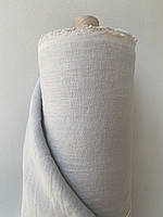 Светло-серая льняная ткань, 100% лен, ширина 255 см, цвет 310, CRASH EFFECT
