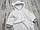 ГУРТОМ від 3 шт Махровий пухнастий плюшевий чоловічок з підкладкою для новонароджених з вушками 3881 БЛА, фото 3