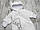 ГУРТОМ від 2 шт Махровий пухнастий плюшевий чоловічок з підкладкою для новонароджених з вушками 3881 БЛБ, фото 3