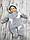 ГУРТОМ від 2 шт Махровий пухнастий плюшевий чоловічок на синтепоні + підкладка для новонароджених з вушками 3881 СРА, фото 10