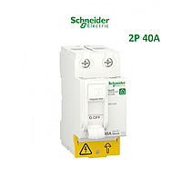 Диференційний вимикач навантаження (УЗО) SCHNEIDER ELECTRIC RESI9 2P 40A 30MA АС