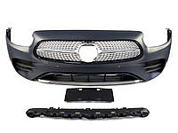 Передний бампер на Mercedes E-Class W213 2020-2022 года ( AMG line )