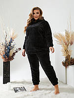 Женская тёплая махровая пижама больших размеров с 52 по 66