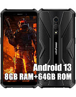 Защищенный смартфон UleFone Armor X12 Pro 4/64Gb black IP68 IP69K Helio G36 Android 13 NFC
