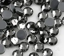Стрази DMC Premium гарячої фіксації SS16, Color Black Diamond