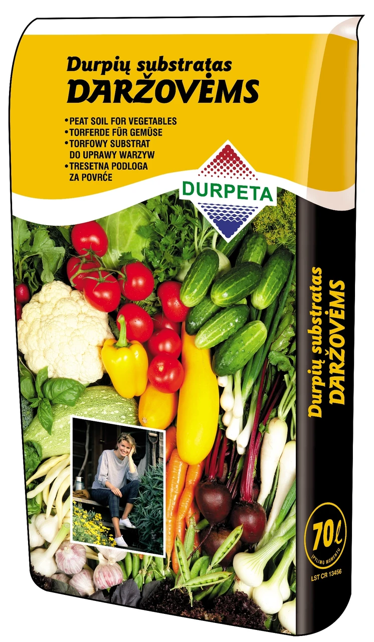 Торфосуміш для овочів Durpeta 70 л, фото 1