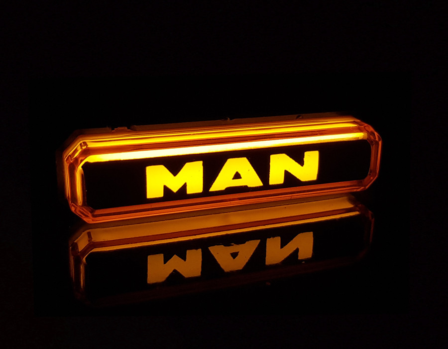 Ліхтар жовтий MAN неоновий