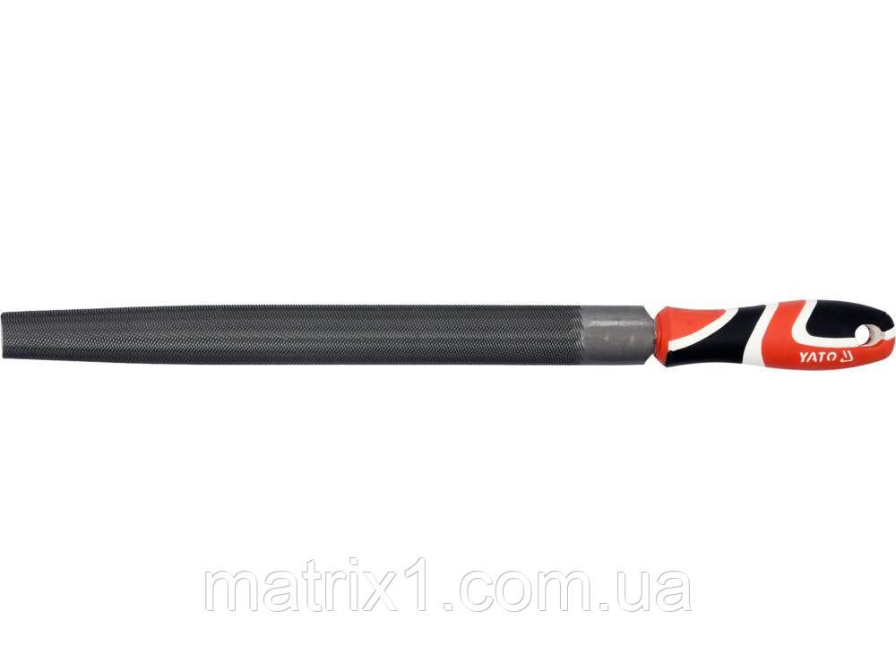 Напилок для металу YATO, напівкруглий l=300 мм, #1