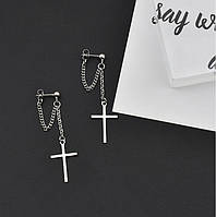 Модні сережки хрестики у стилі Харадзюку, сережки хрести