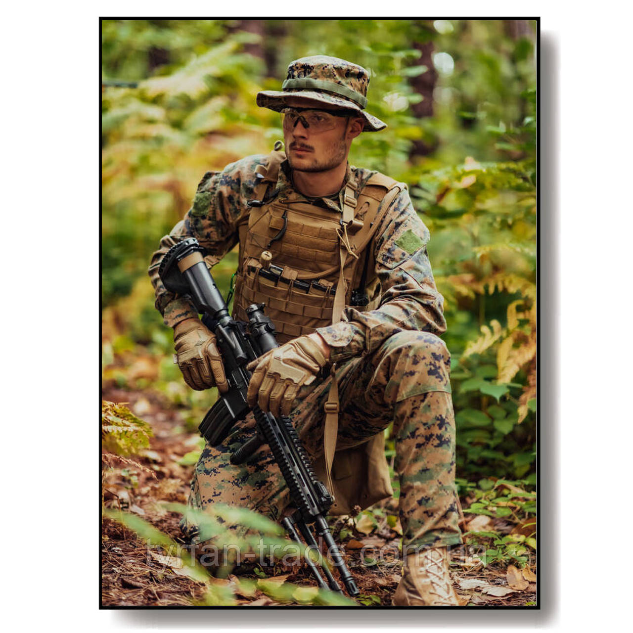 Виготовити табличку наBAR на металі для військового з фотографією