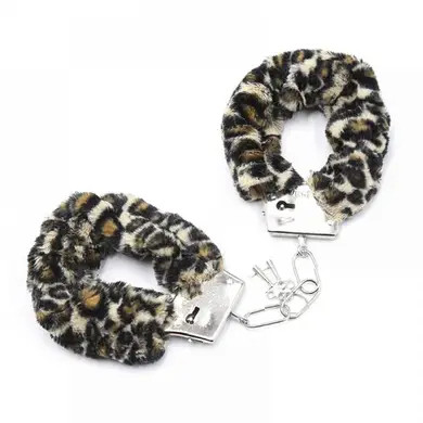 Наручники з хутром Metal, Leopard