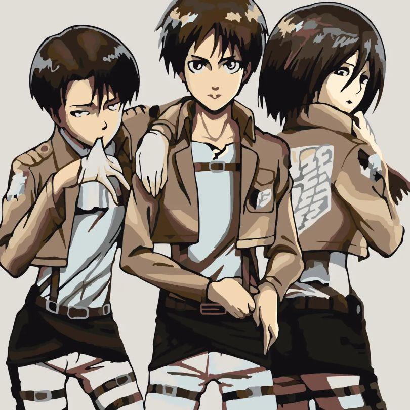 Акційна Картини за номерами ArtStory Титани ДВП (AS2004) 30 х 30 см, фото 1